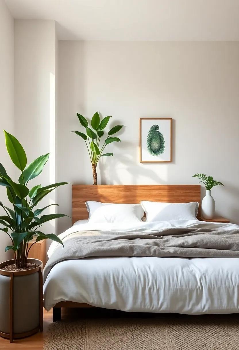Add‍ a touch ​of ⁤greenery: Include⁣ houseplants to bring life and⁤ freshness into ‌your bedroom⁣ and improve air quality—think ‌ferns, snake plants, or peace lilies