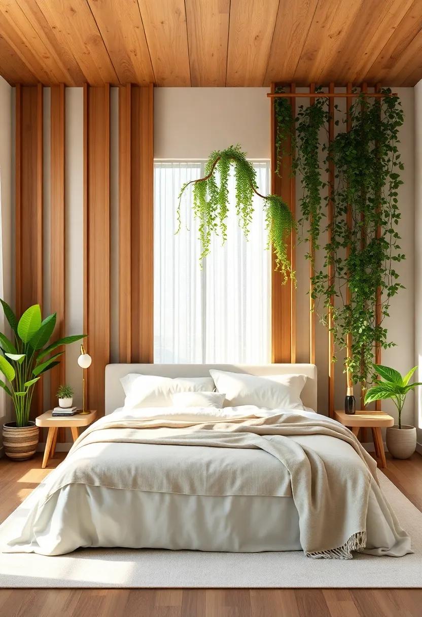 Create a natural partition: Use a wooden room divider or a‌ trellis with⁤ climbing plants to section off areas while providing⁣ a natural feel