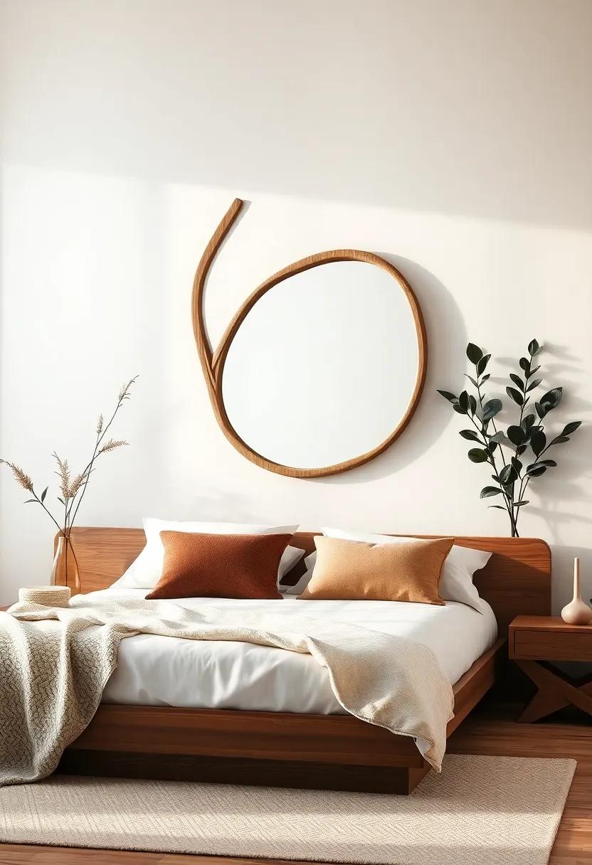 Feature an organic-shaped mirror: Select mirrors with natural, organic frames or shapes ‍that mimic the fluidity of nature to enhance the room’s vibe