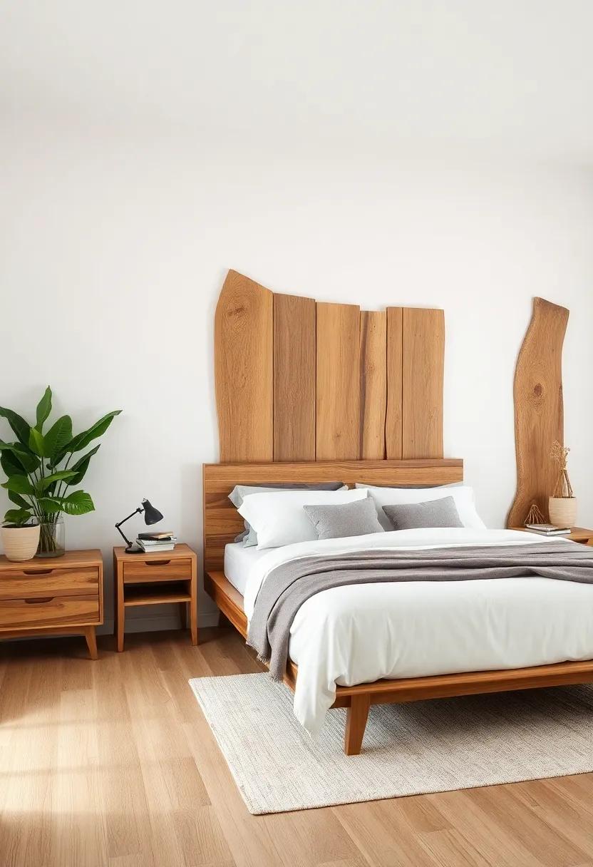 Incorporate reclaimed wood: use reclaimed⁤ wood ​for bed ​frames, nightstands, or accent walls, adding warmth and character while being sustainable
