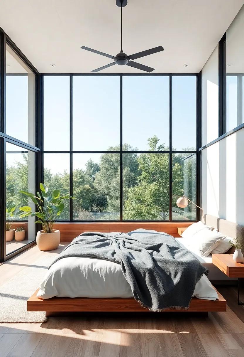 Install large windows: Maximize natural light ⁢with large windows that bring the outdoors in, enhancing your​ connection with nature