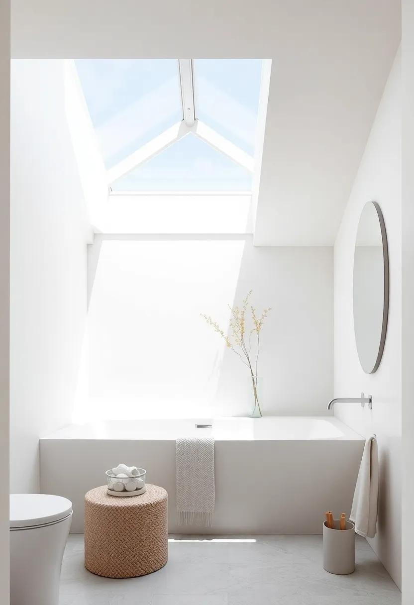 The Beauty of Neutral Color Palettes In Skylit Bathrooms