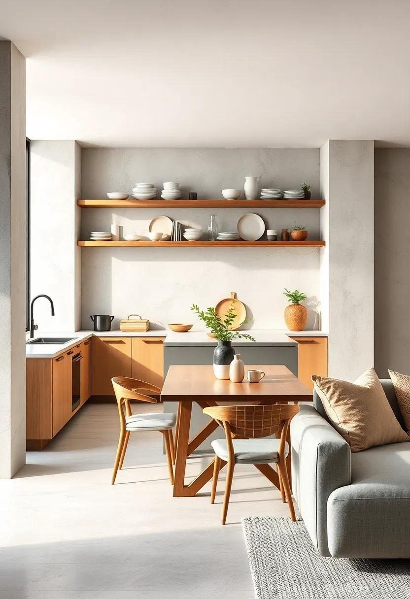 Open Shelving: ⁣Display your favorite‍ dishware on open ⁢shelves‌ to create an ⁤airy feel ⁤while keeping essentials within⁢ reach
