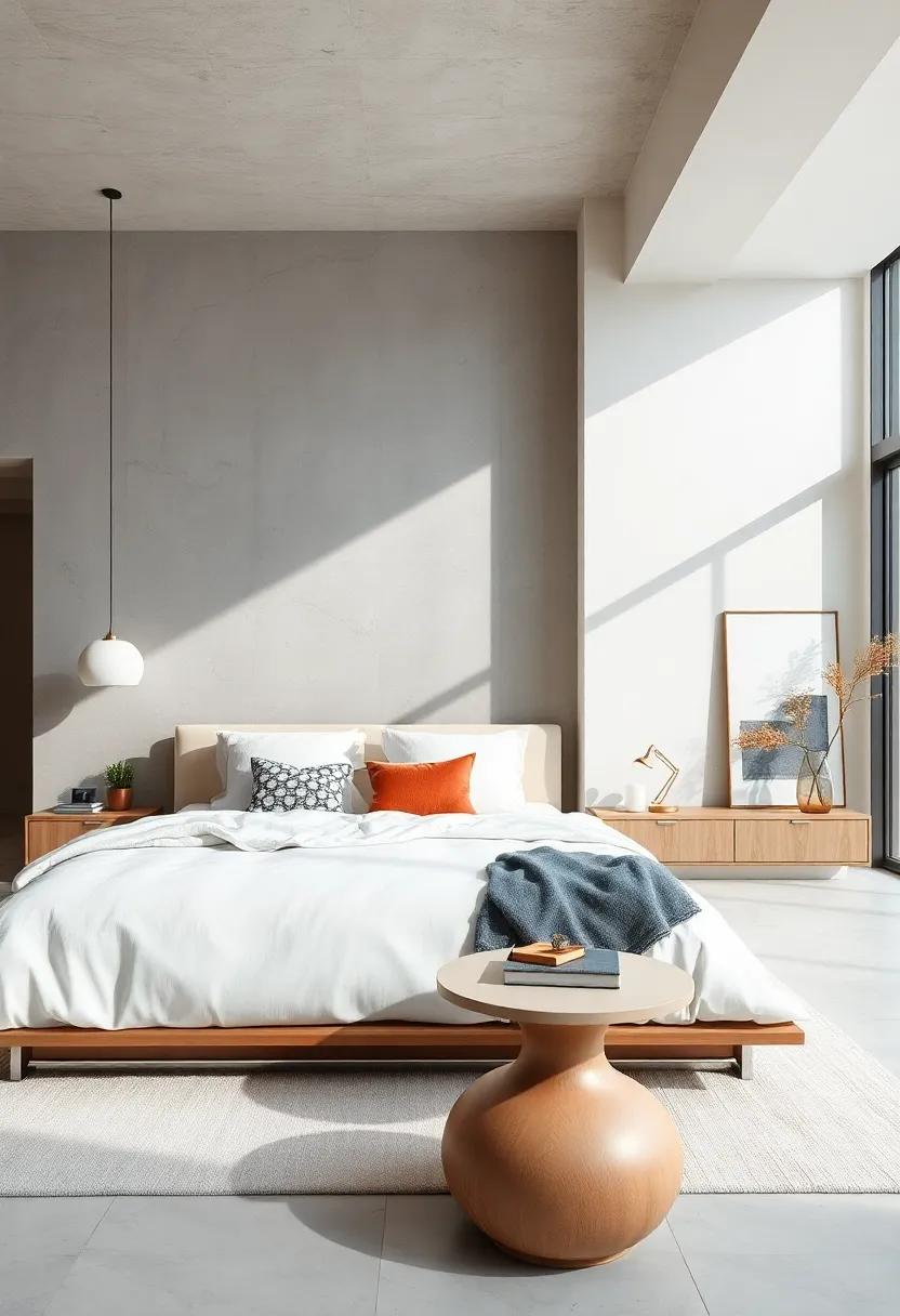 Embrace a minimalist palette with soft whites and⁢ greys,⁣ letting ‌geometric​ shapes take center stage in furniture design