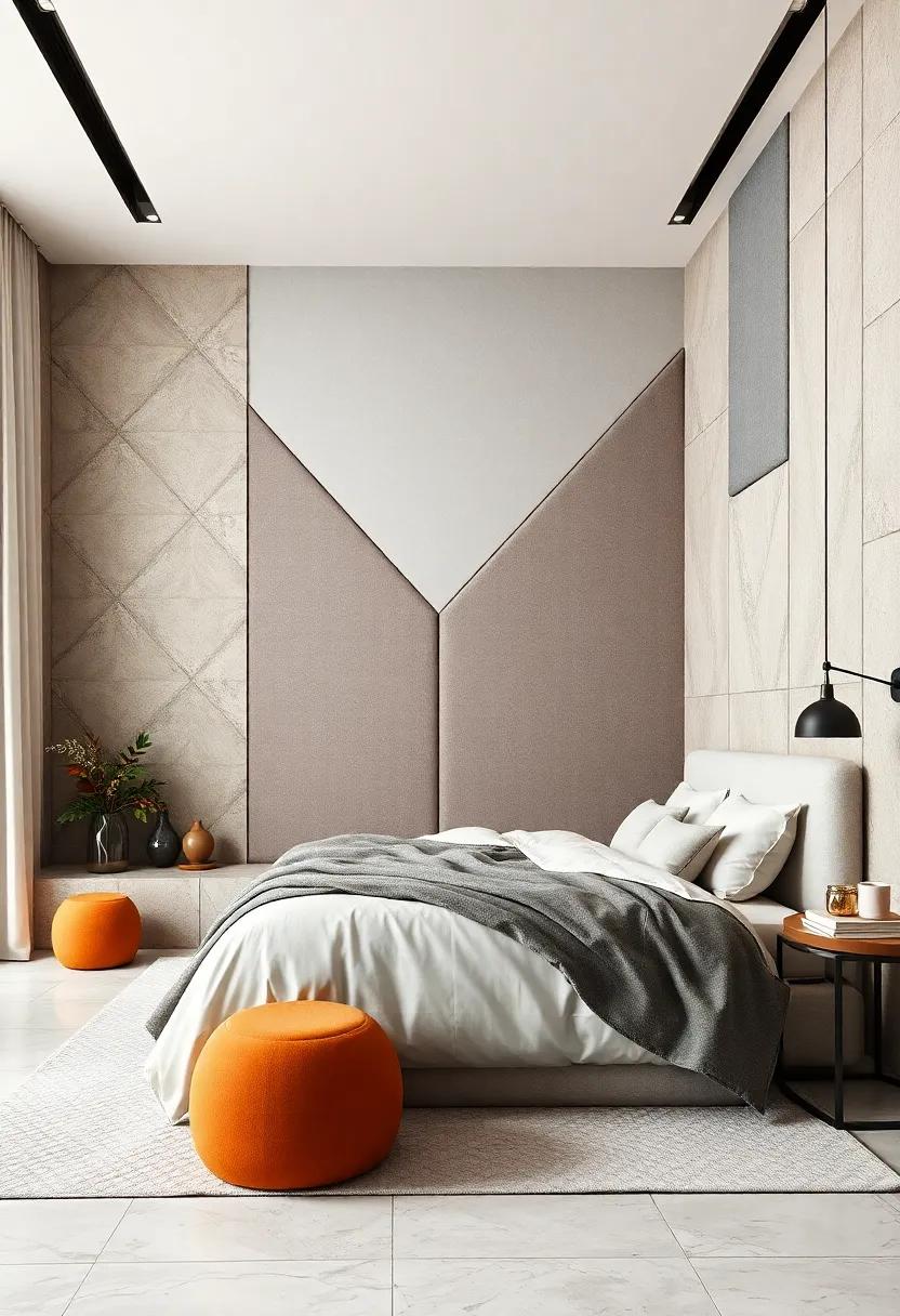 Use⁤ fabric wall panels arranged in​ geometric shapes ​to absorb sound and add a sophisticated ​layer⁤ of texture to ⁤the room