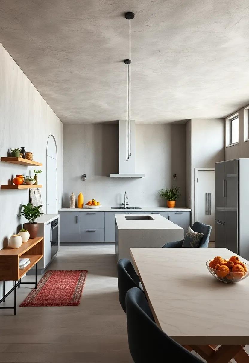 Revitalizing Kitchen Aesthetics with Sleek Concrete Surfaces