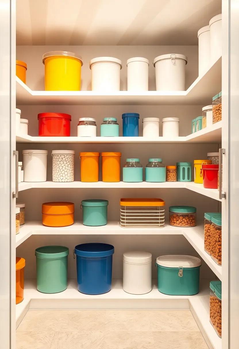 Incorporating Colorful Containers To Enhance Aesthetic Appeal And ‌Organization In‍ Your Pantry