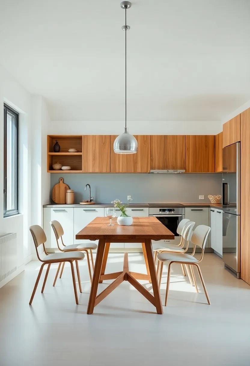 Focal Points: Highlighting a Vintage Dining Table ‍in a Modern Kitchen Setting