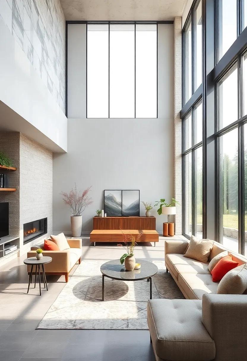 Dual-Purpose Spaces: Design the living room to serve multiple purposes, such as a small office area or a play space for children, using the incredible light to enhance productivity and creativity