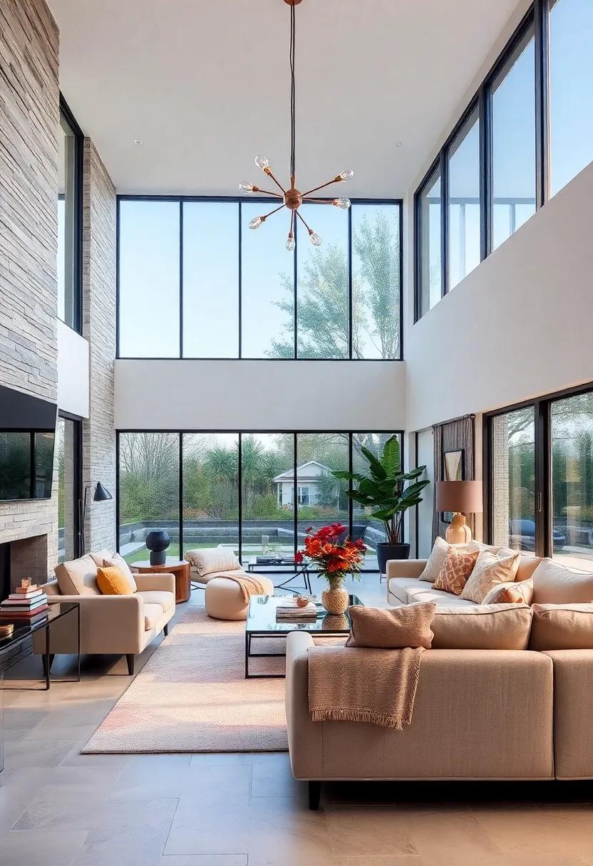 Artistic Lighting: Install unique, eye-catching light fixtures to add character to the room while providing soft, ambient lighting during the evening hours