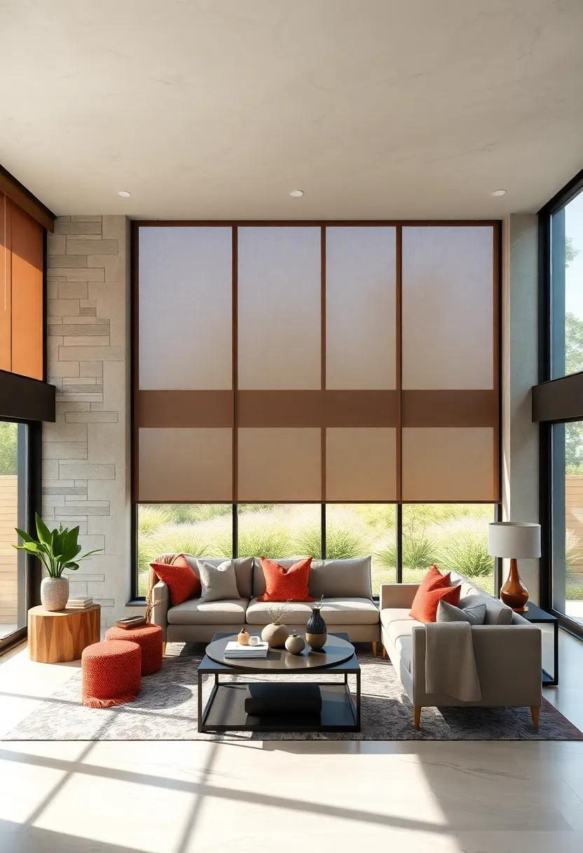 Custom Window Treatments: Utilize sheer or smart blackout shades that allow for privacy while still enabling light to filter into the room, customizing the ambiance