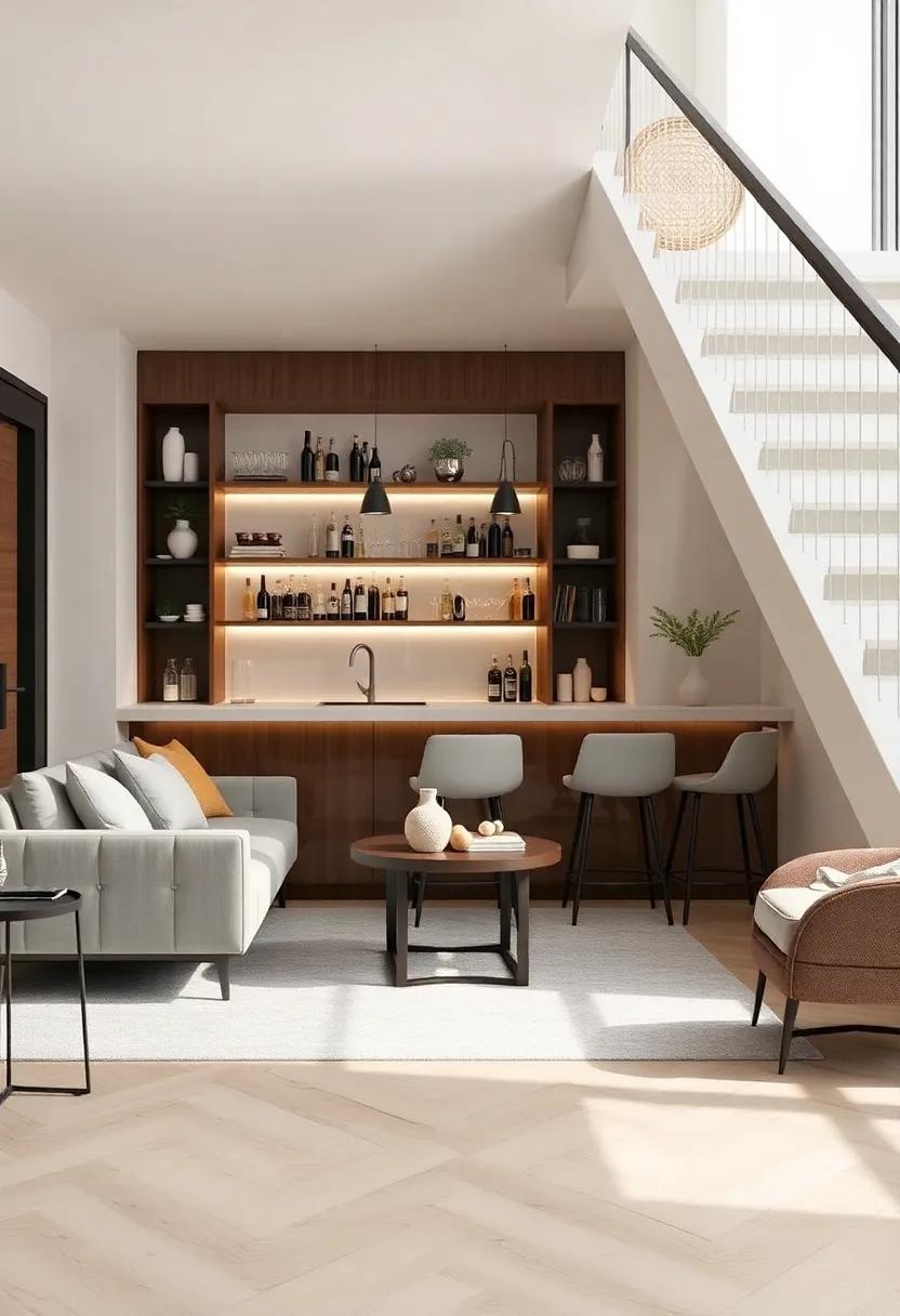 Unique Home Bars: Crafting a Chic Drinking Area Beneath the Stairs