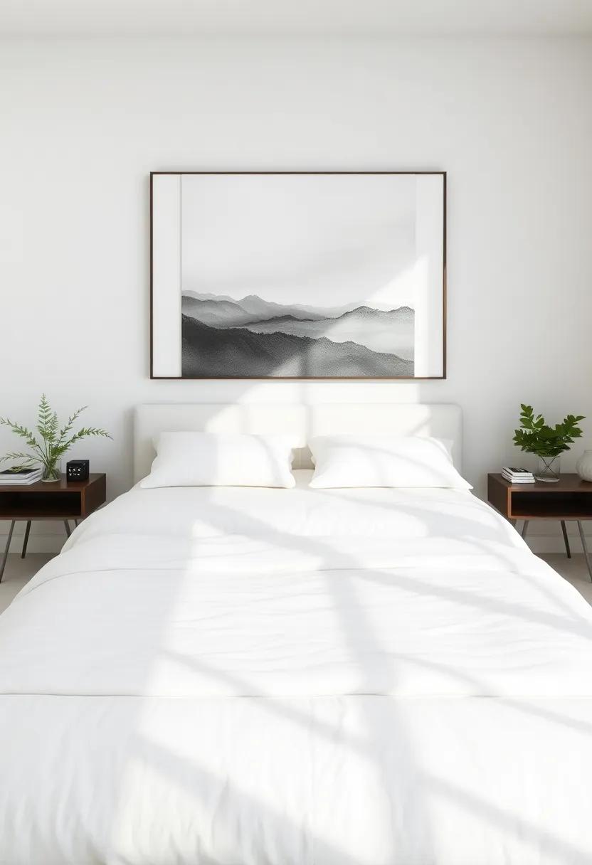 Choose a‌ calming artwork or photograph as part of your design, inviting​ tranquility‍ and inspiration ​into the bedroom