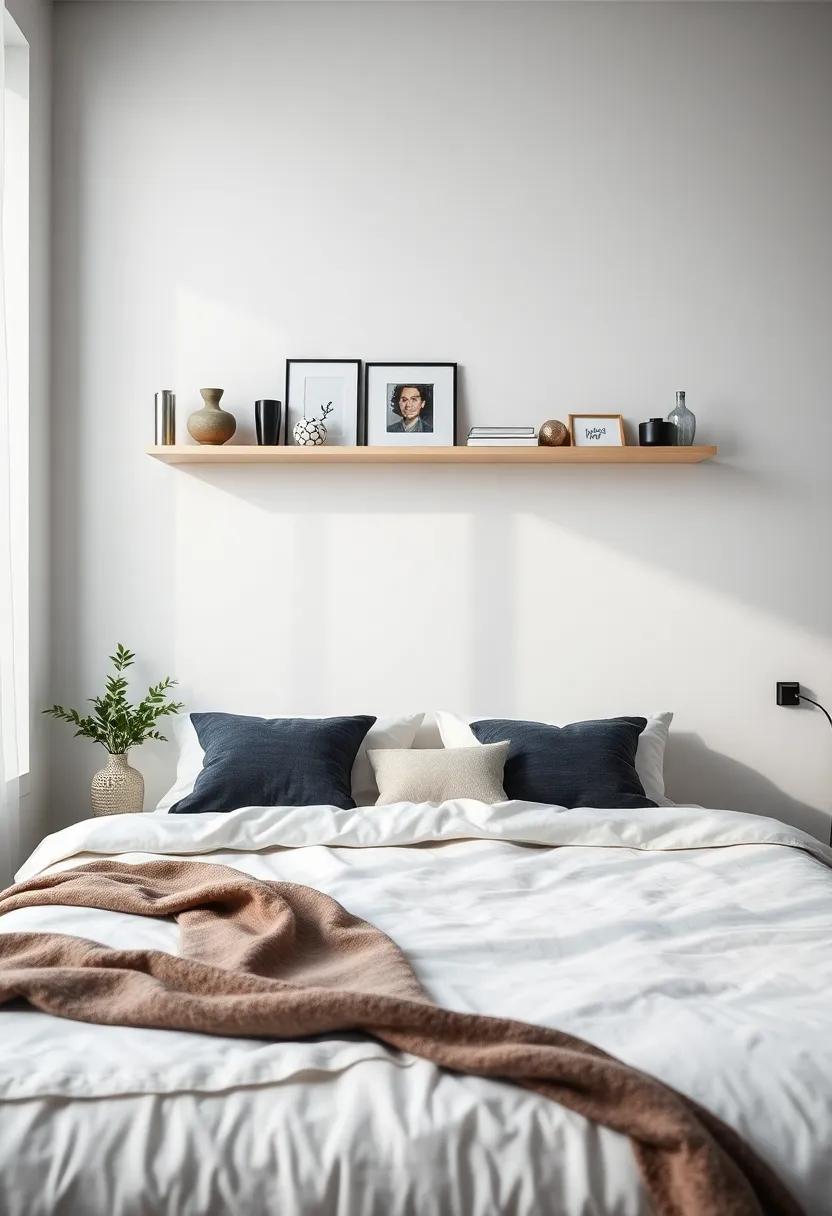 Curate a collection of meaningful objects ​or mementos showcased⁤ on open shelves for a personal touch