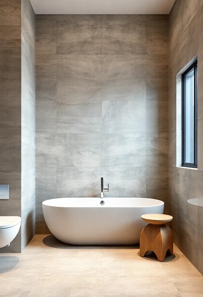 incorporating Natural Stone ⁤Tiles for an Organic Feel in Bathrooms