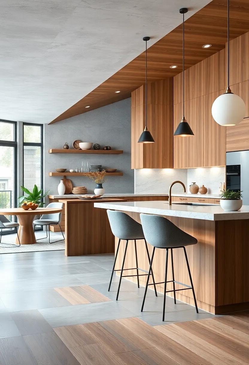 chic Bar Stools: Select stylish bar stools that provide comfortable seating at your island, adding a touch of sophistication to your kitchen