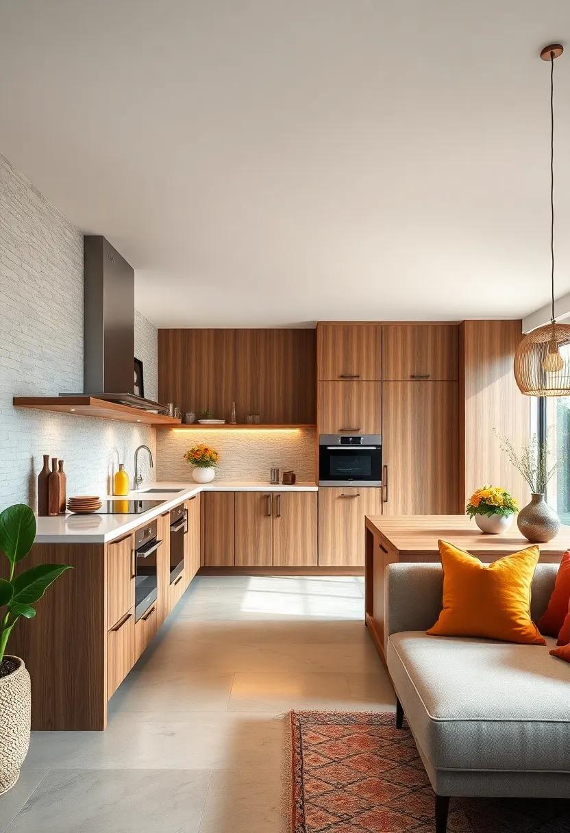 Integrated Appliances: Choose built-in appliances that blend seamlessly with cabinetry for a streamlined look that exudes sophistication