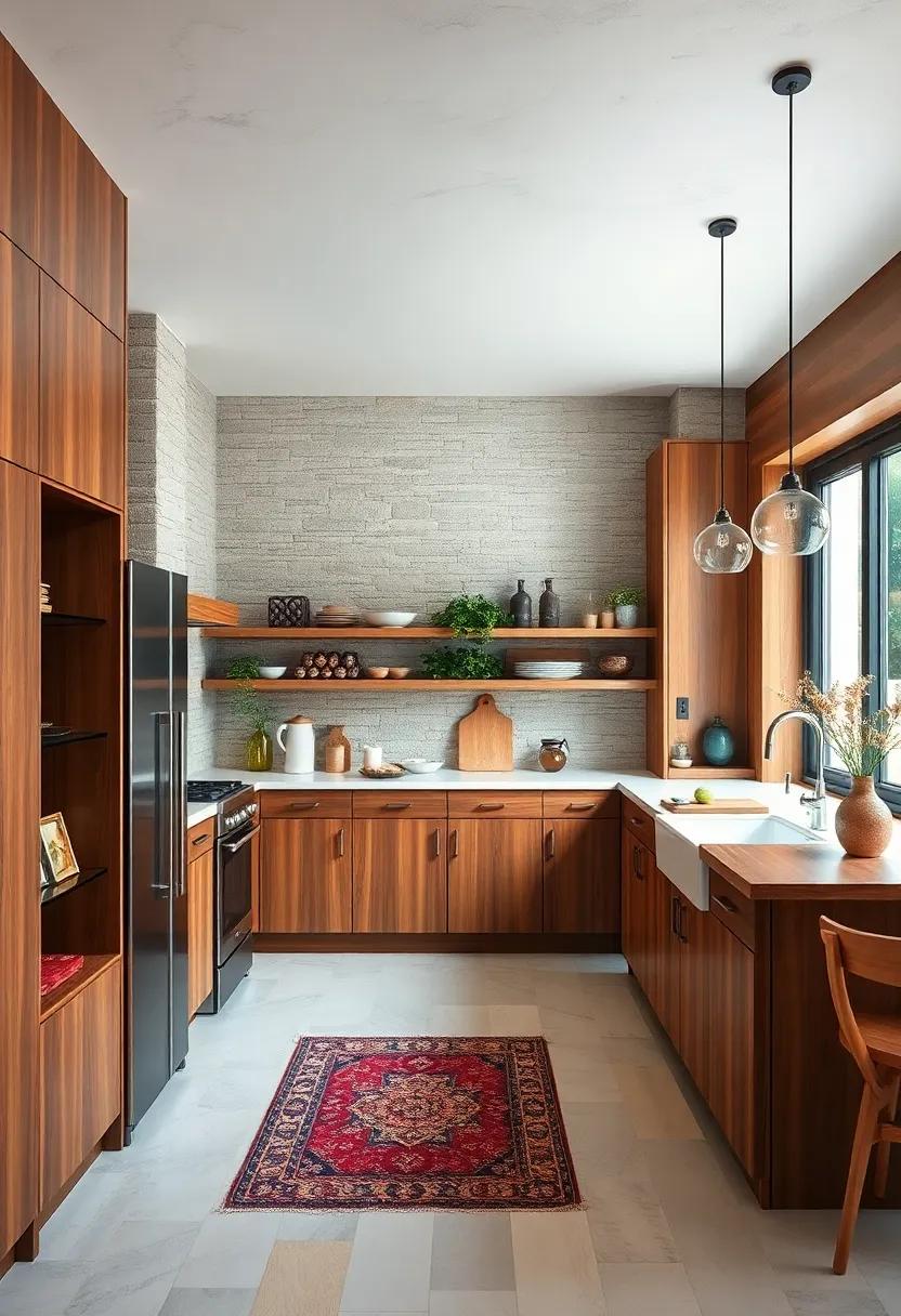 Vintage Accents: Incorporate vintage or antique elements, such as a farmhouse sink or retro appliances, for a charming, nostalgic touch