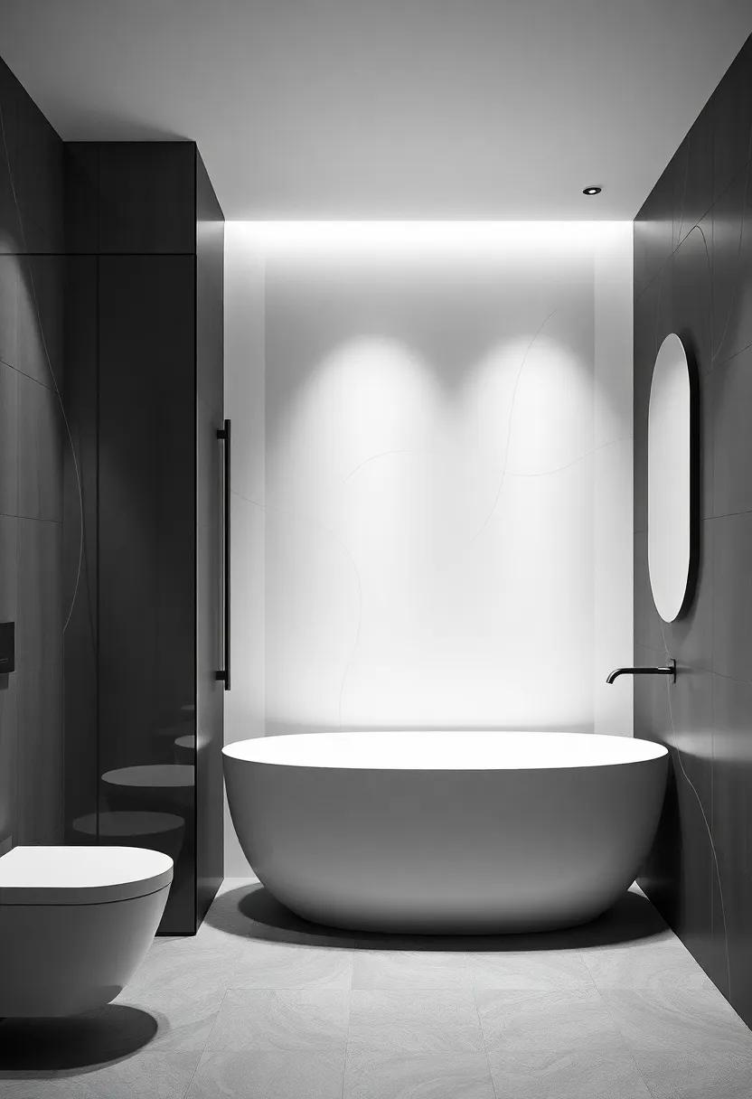 the Impact ‌of Lighting on Monochrome Bathroom Ambiance