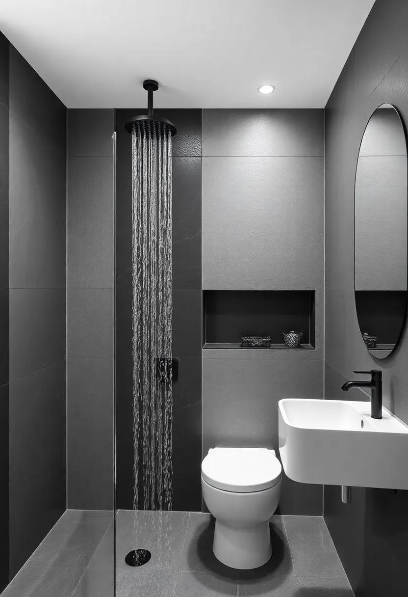 Personalizing Your Monochrome Shower​ with Unique Touches