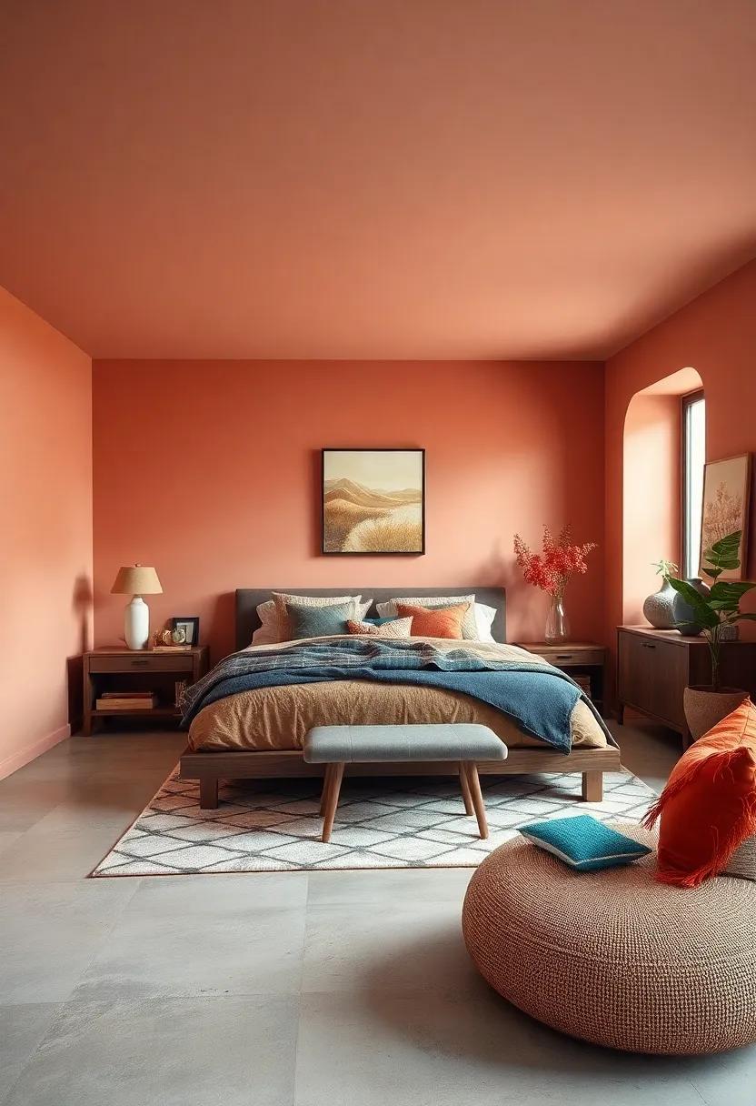 Earthy Terracotta: Infuse warmth into your space with terracotta shades that echo the rustic tones of clay and earthy landscapes