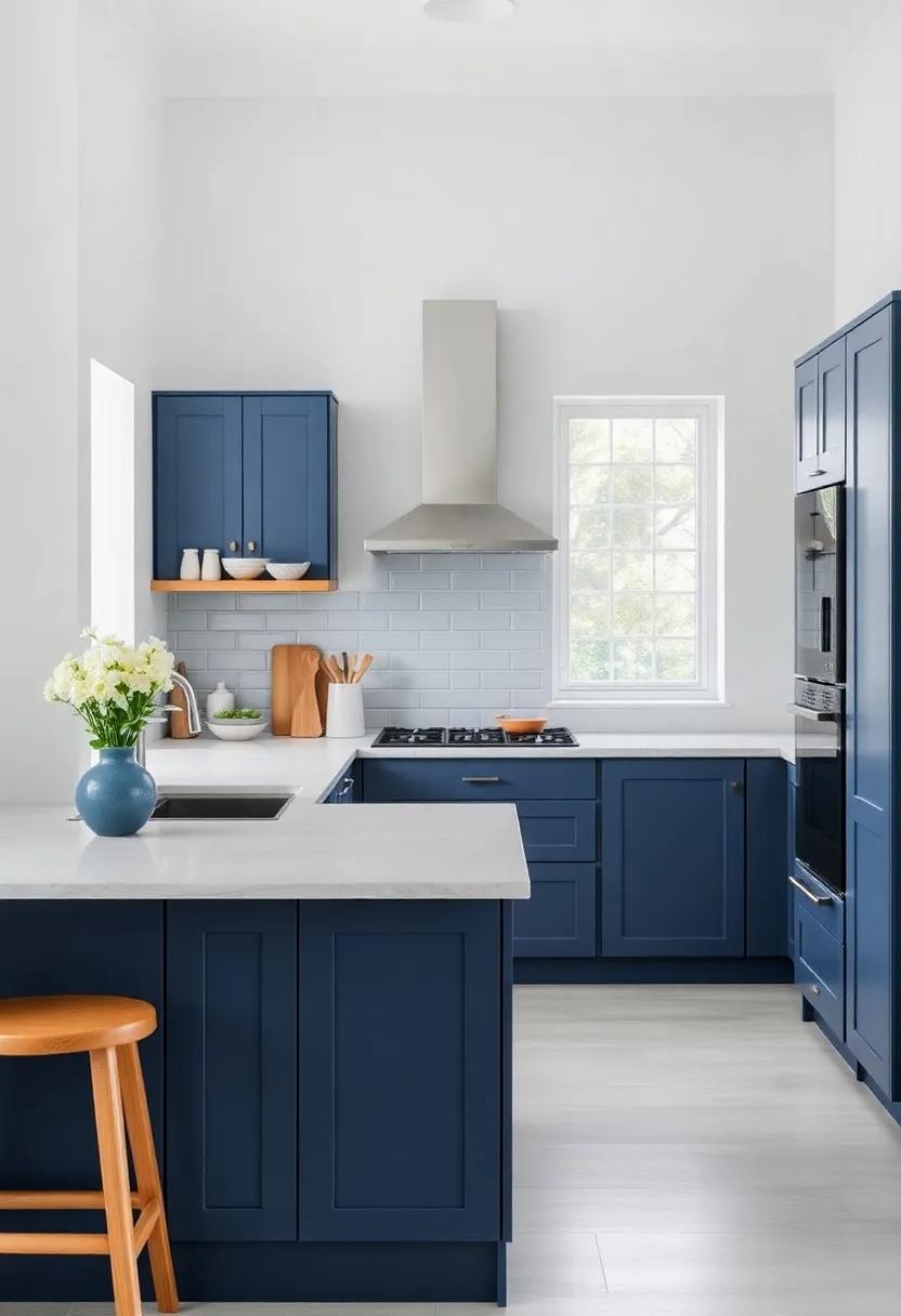 Eco-Friendly Paint Options for your Delightful Navy Blue Kitchen