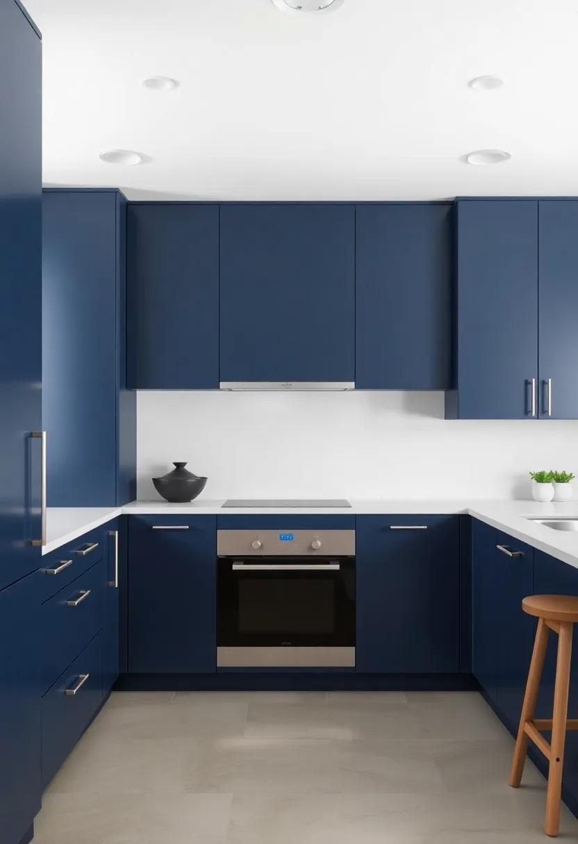 modern ‍Minimalism ‍meets Navy blue: A⁤ Fresh ‍Approach