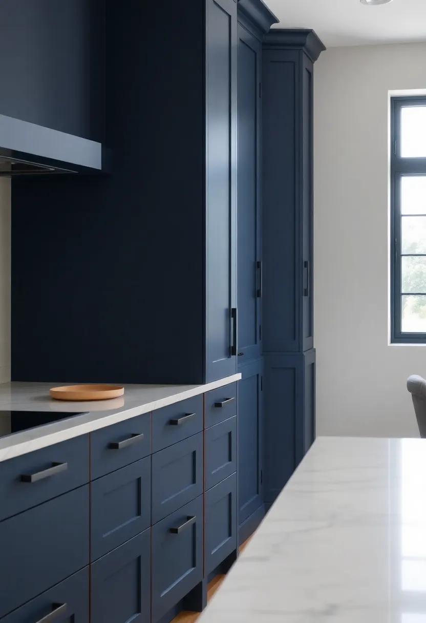 Textures and Finishes⁣ to Pair With Navy Blue⁢ Kitchen designs