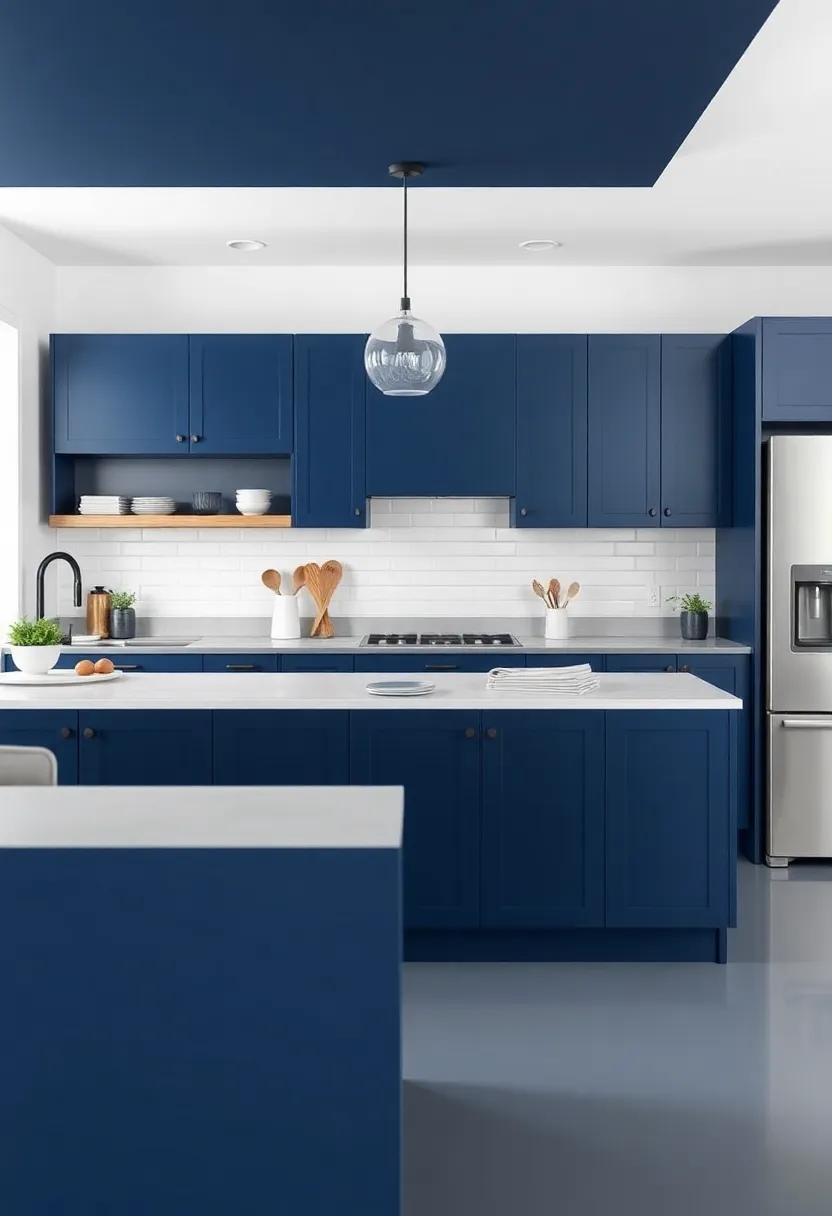 Unveiling the Versatility of Navy⁢ Blue ⁣for various kitchen Styles