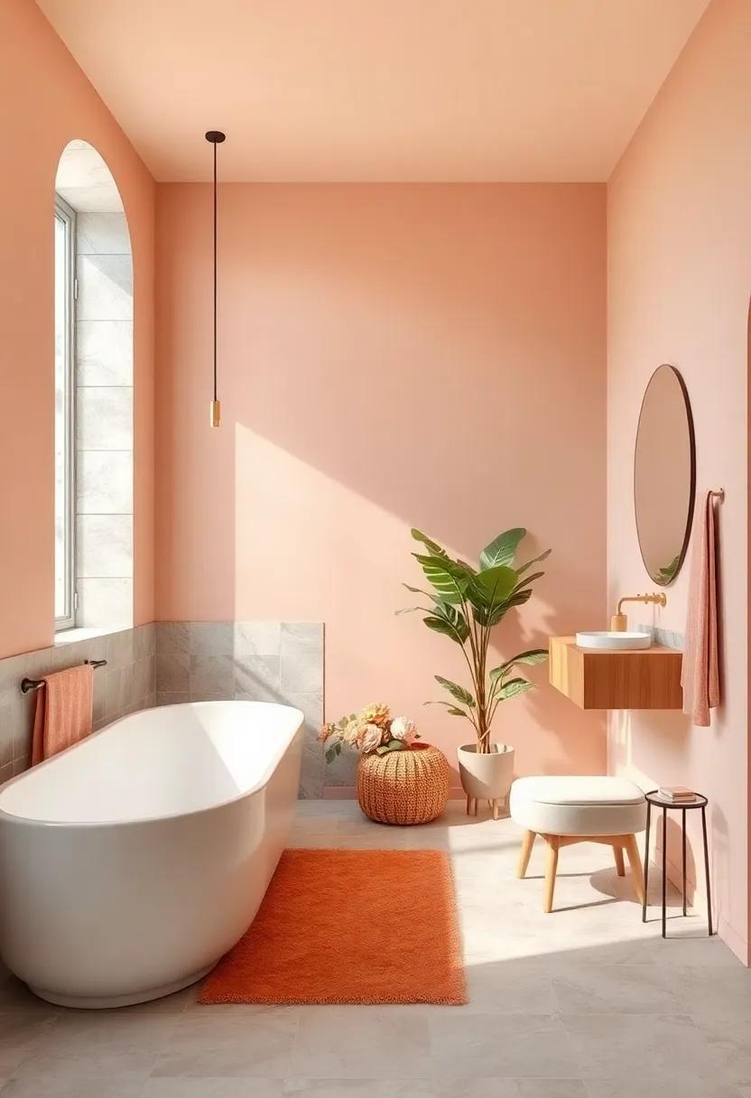 Soft ⁢Peach: ​A delicate,pastel peach creates an uplifting ambiance,perfect for those who want a ⁤hint of color without being overpowering