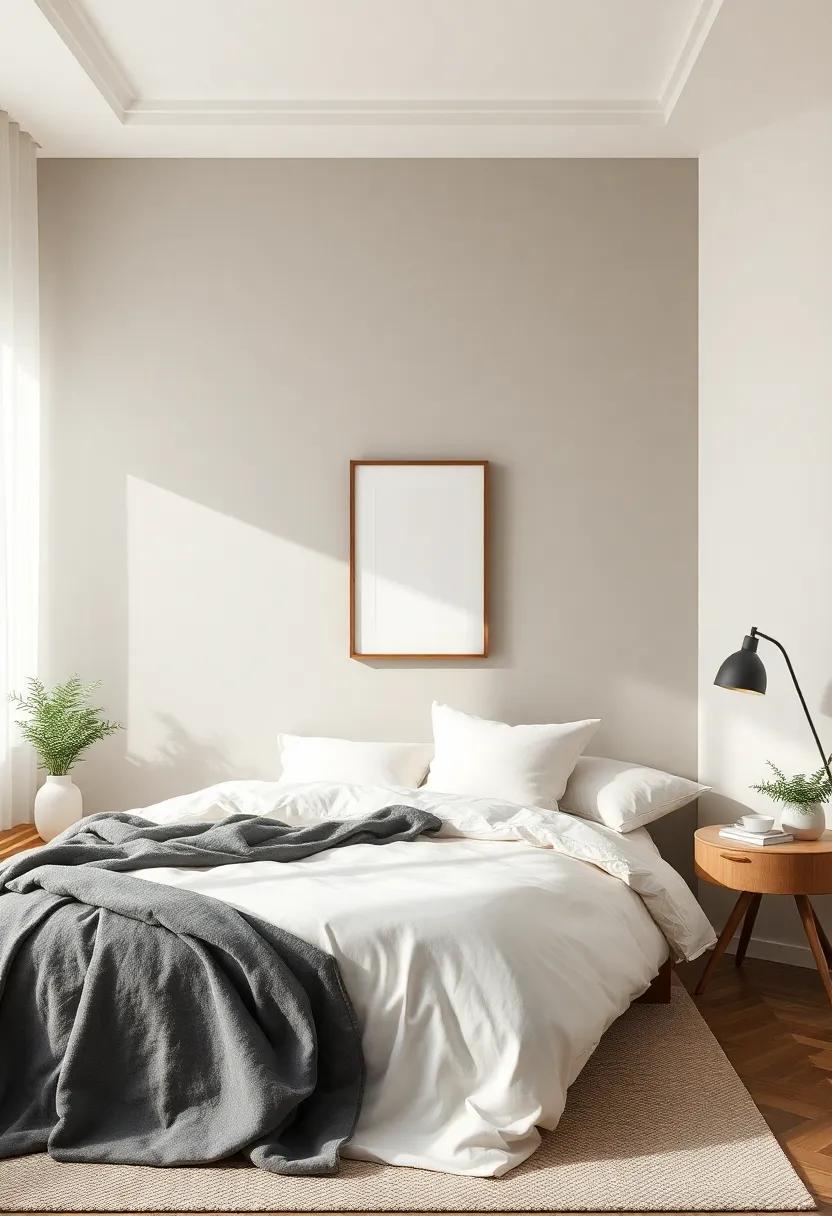 Muted Charcoal and Vanilla: An artistic juxtaposition that embodies modern simplicity while ensuring comfort and warmth