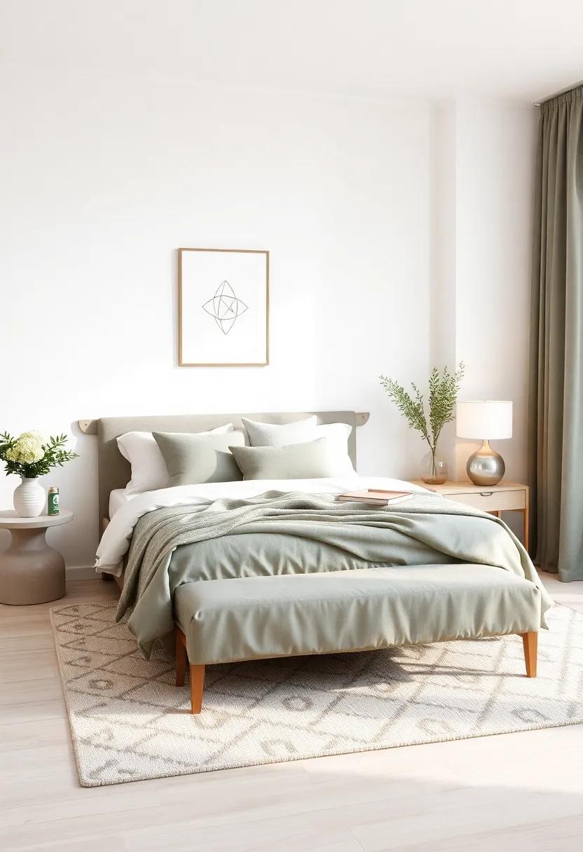 rich Sage and Soft White: A crisp, clean look that feels rejuvenating and revitalizing, creating a serene haven