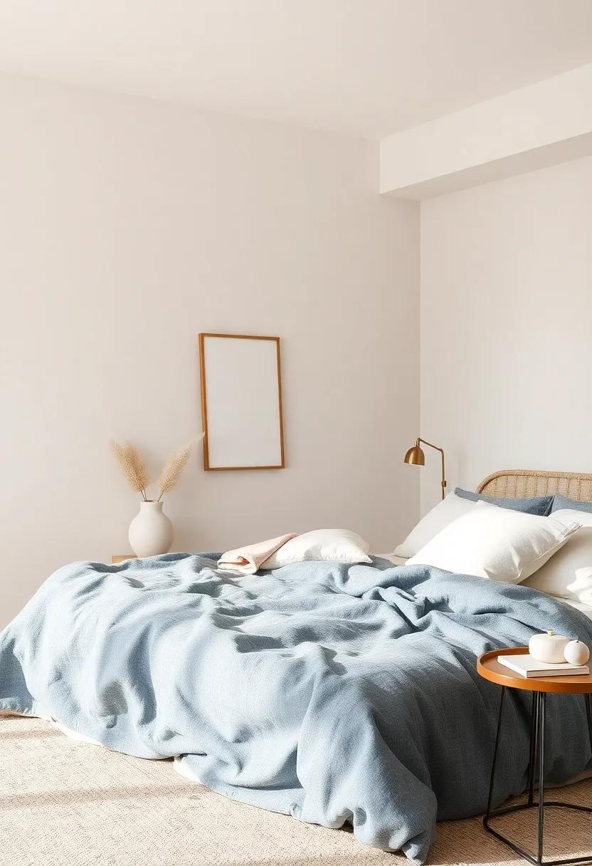 Worn Denim and Soft Cream: A relaxed yet stylish pairing that captures a casual, laid-back vibe perfect for unwinding