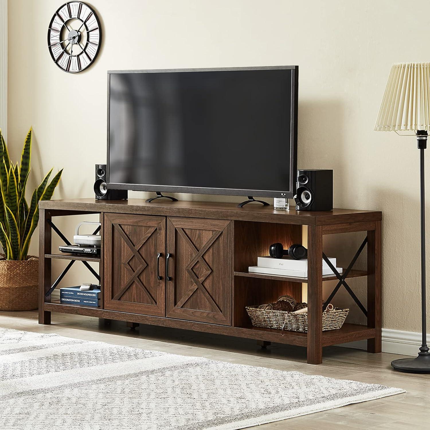 Okvnbjk TV Stand for 75 Inch TV: How it fits your space