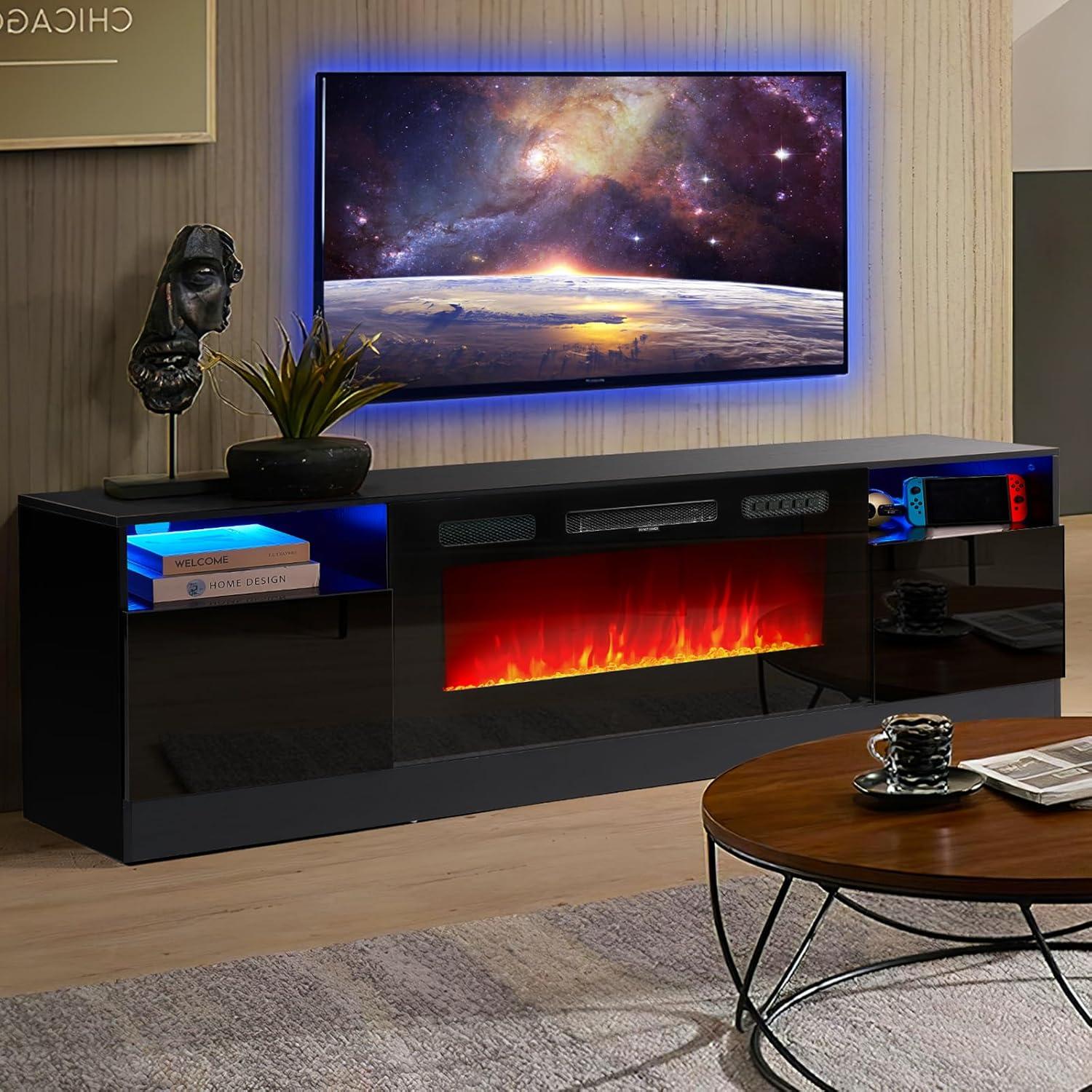 Oneinmil Fireplace TV Stand w/ 36