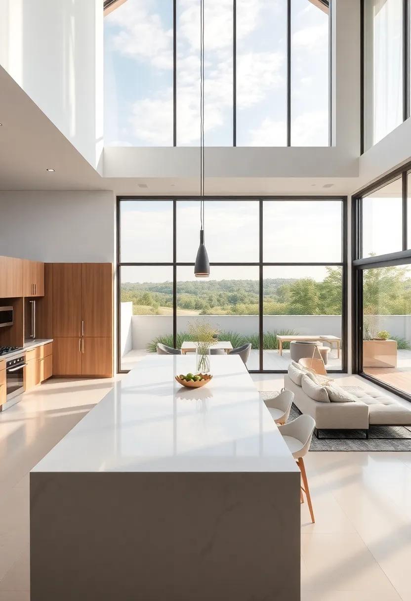 Inspiring Outdoor Views with Large Windows and Open Layouts
