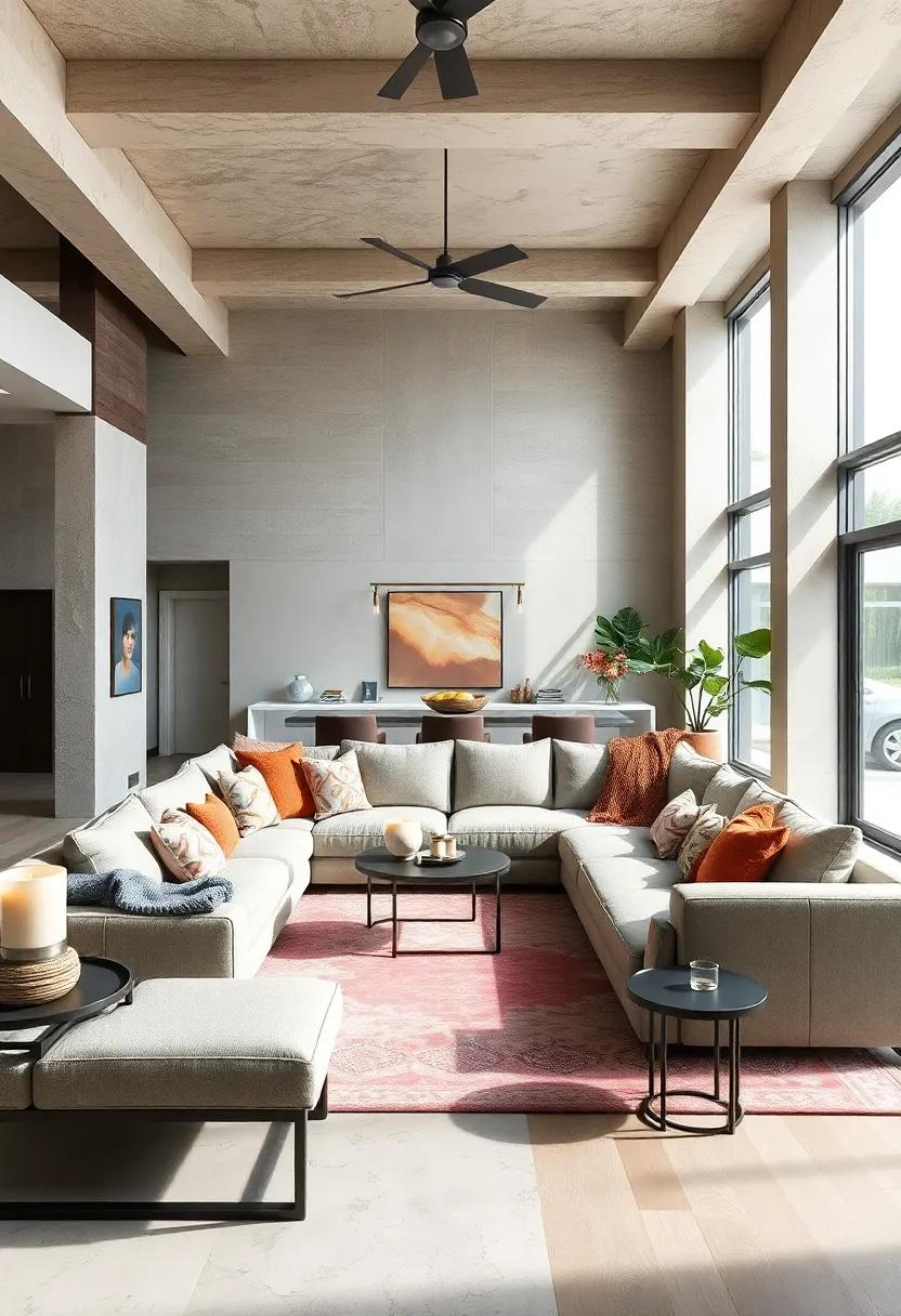 Choose a Bold​ Print: Opt for a sectional in a daring‌ fabric or print that becomes the centerpiece ⁤of your room, adding excitement and character to the‍ overall design