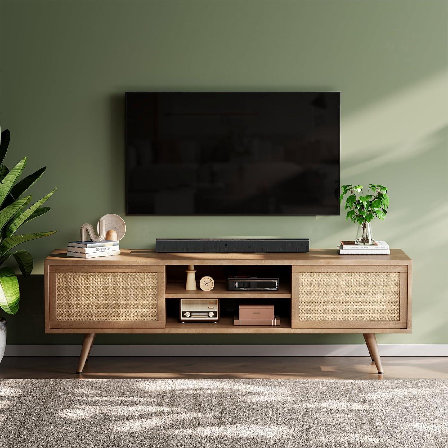 Our Honest Take: Mid Century Modern TV Stand for 55