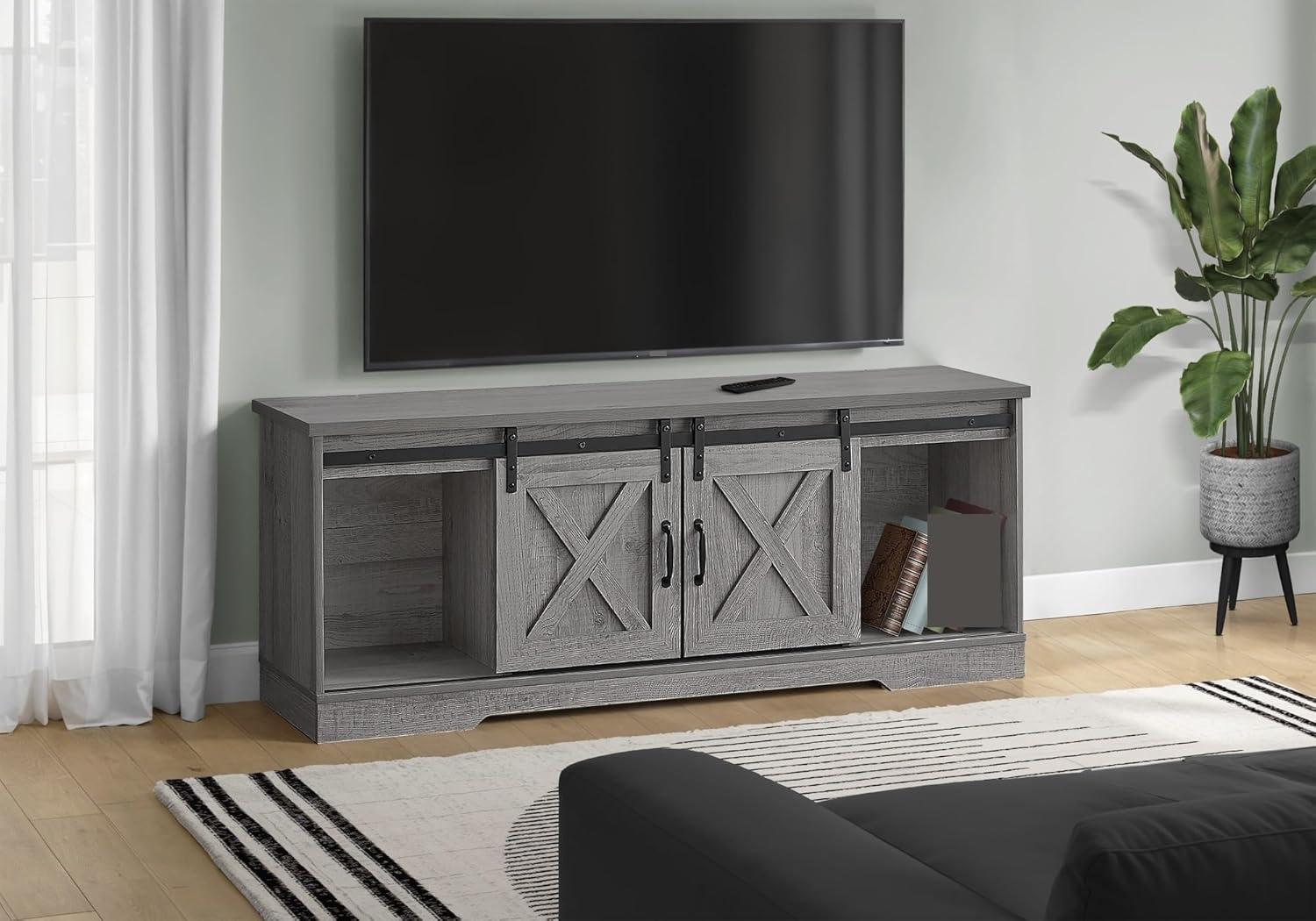 Our Honest Take on the 60-Inch Transitional TV Stand in Grey