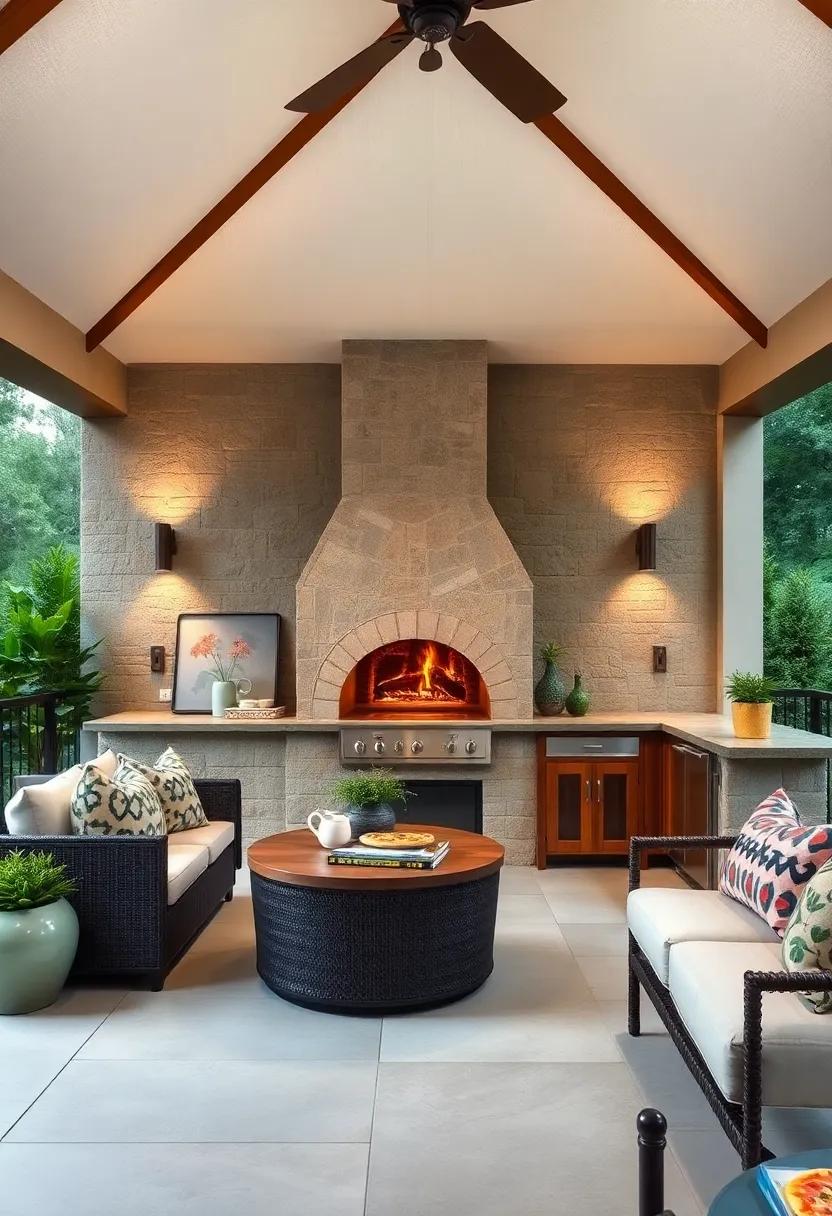 Artisanal Pizza ⁣Oven: Feature a wood-fired pizza oven as a centerpiece‍ in your outdoor‌ kitchen, inviting friends and family to enjoy homemade pizzas fresh off the ⁤grill
