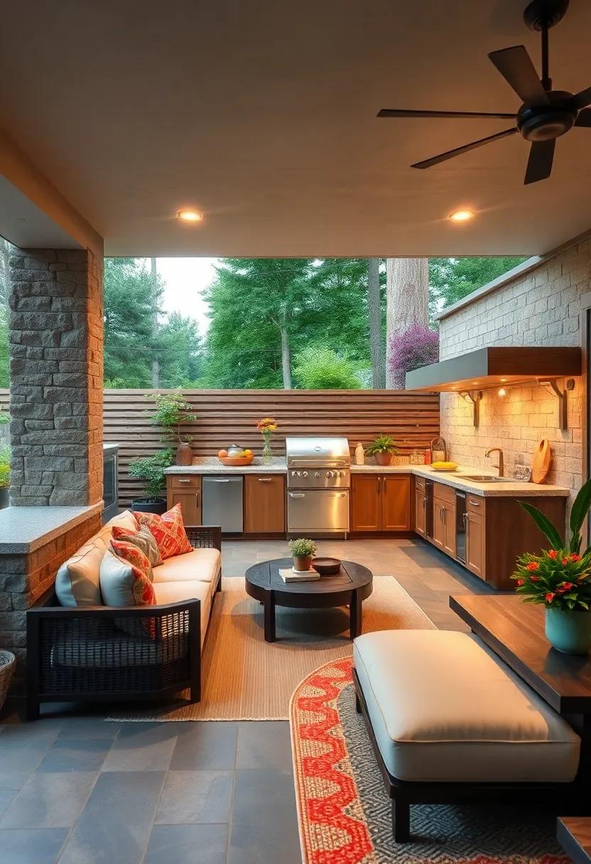 Open-Concept Layout: Harness the power of open spaces by designing an outdoor kitchen that flows seamlessly into your ​deck, creating⁢ a unified area for dining and entertaining