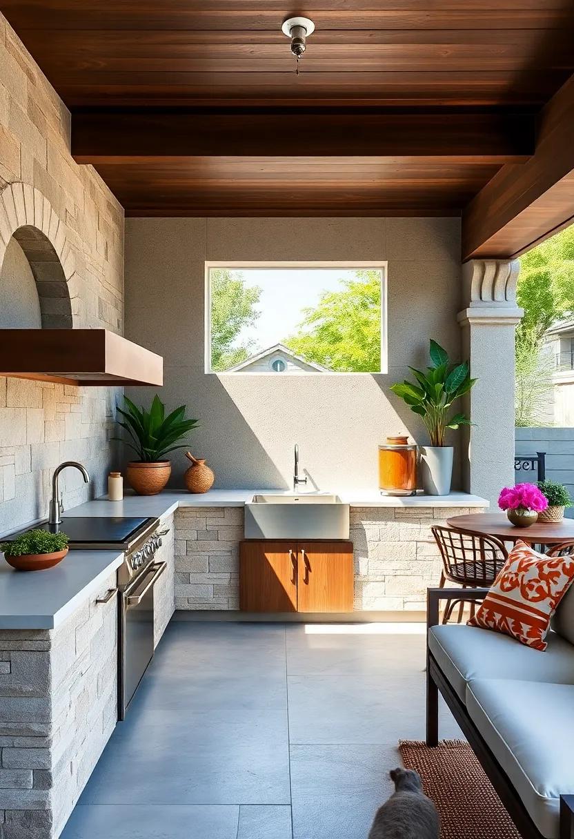 Outdoor ‍Sink for ​Ease: ⁢Install​ an outdoor sink for easy cleanup, allowing chefs to rinse veggies and ⁤clean utensils without running back indoors