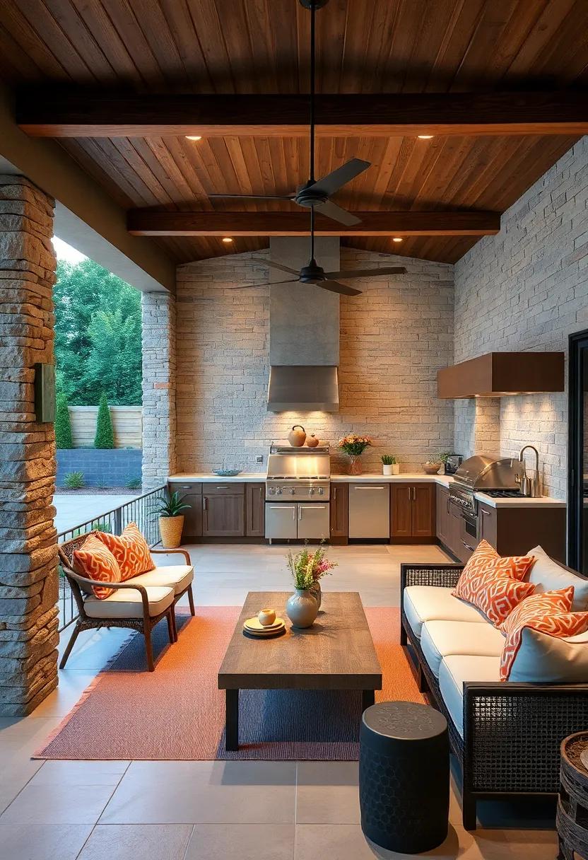 Include Adequate Lighting: Use a combination of task lighting ⁢and ambient fixtures to ensure your outdoor kitchen is ⁤both‌ functional and inviting after sunset