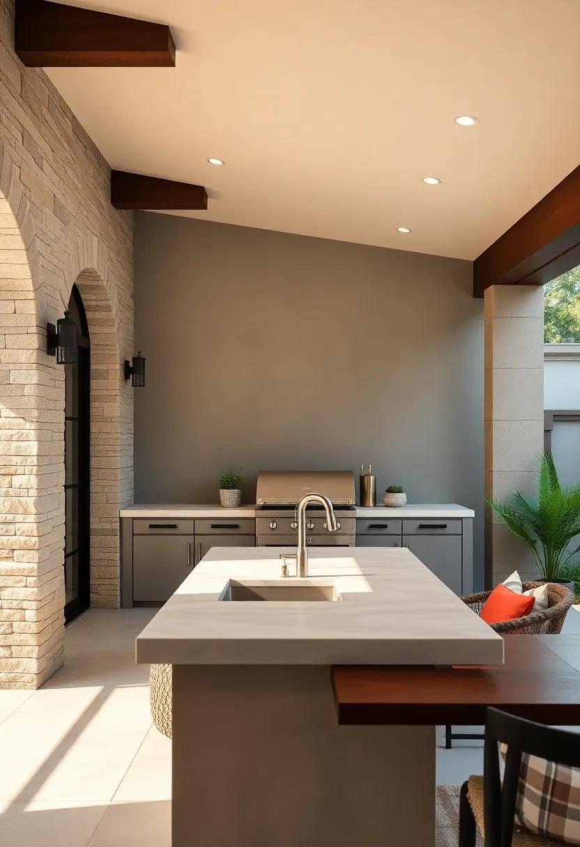 Install an⁤ Outdoor‍ Sink: Make cooking⁤ and cleanup a breeze with a‍ dedicated outdoor sink, allowing for ⁣easy access to water right where you need it