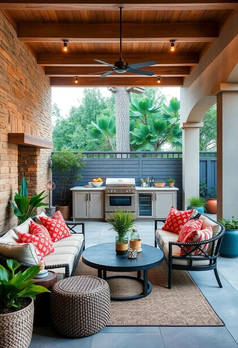 Use Color to Enhance ​Atmosphere: Incorporate vibrant furniture cushions,‍ decorative planters, and ​accessories to ⁣infuse personality and warmth into your outdoor space