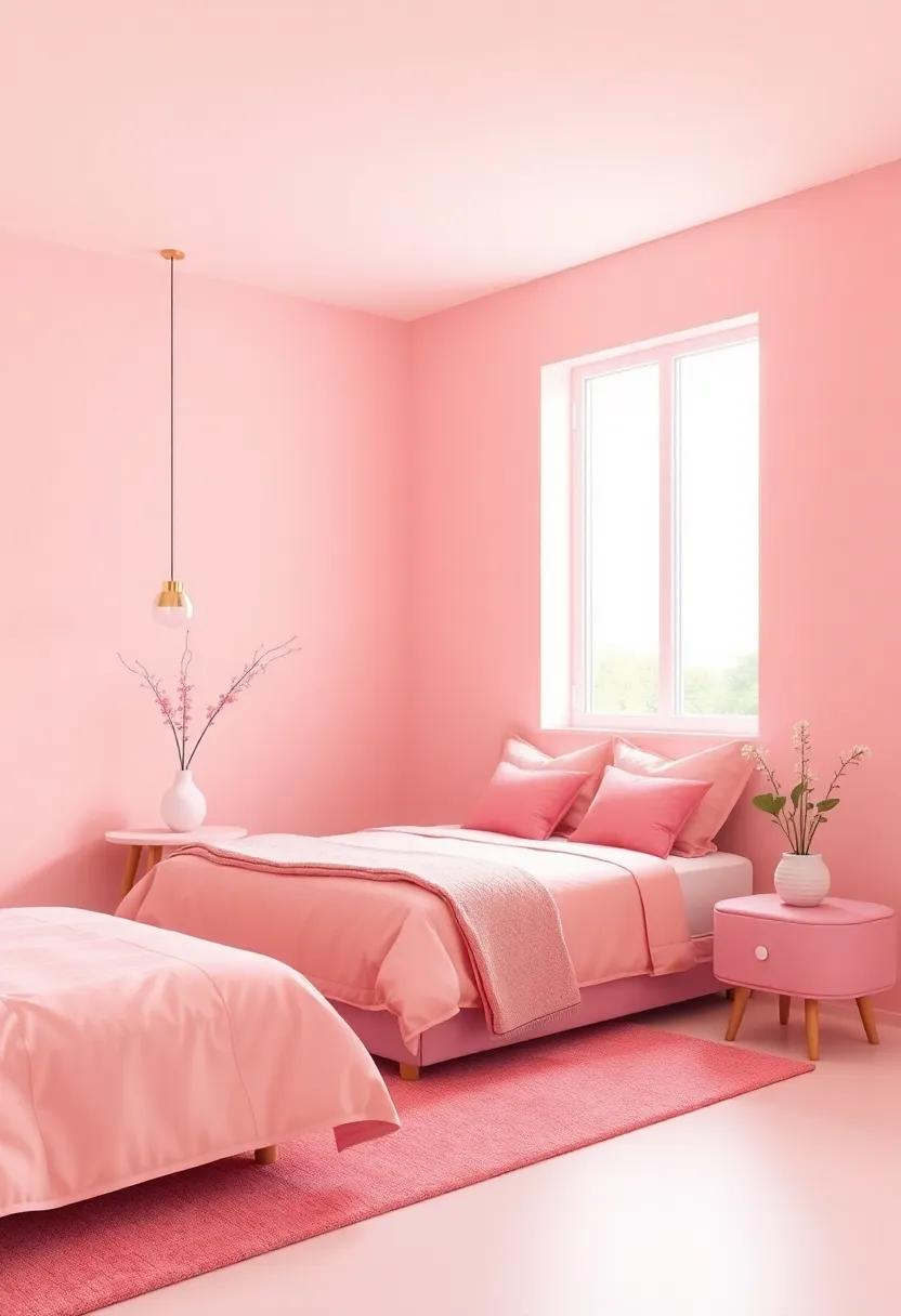 Combining Muted Pinks with Bold Colors for a stunning Contrast