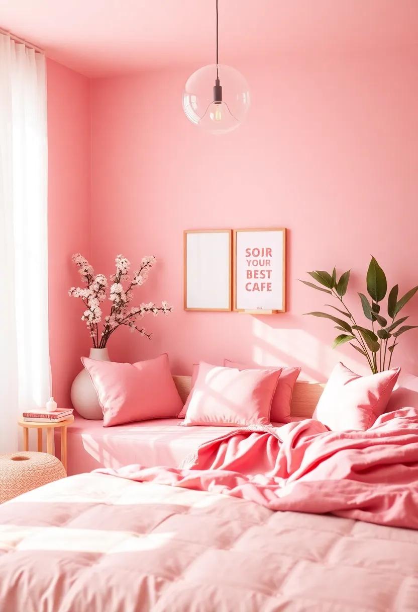 Creating a Cozy Reading Nook with Serene Pink Accents