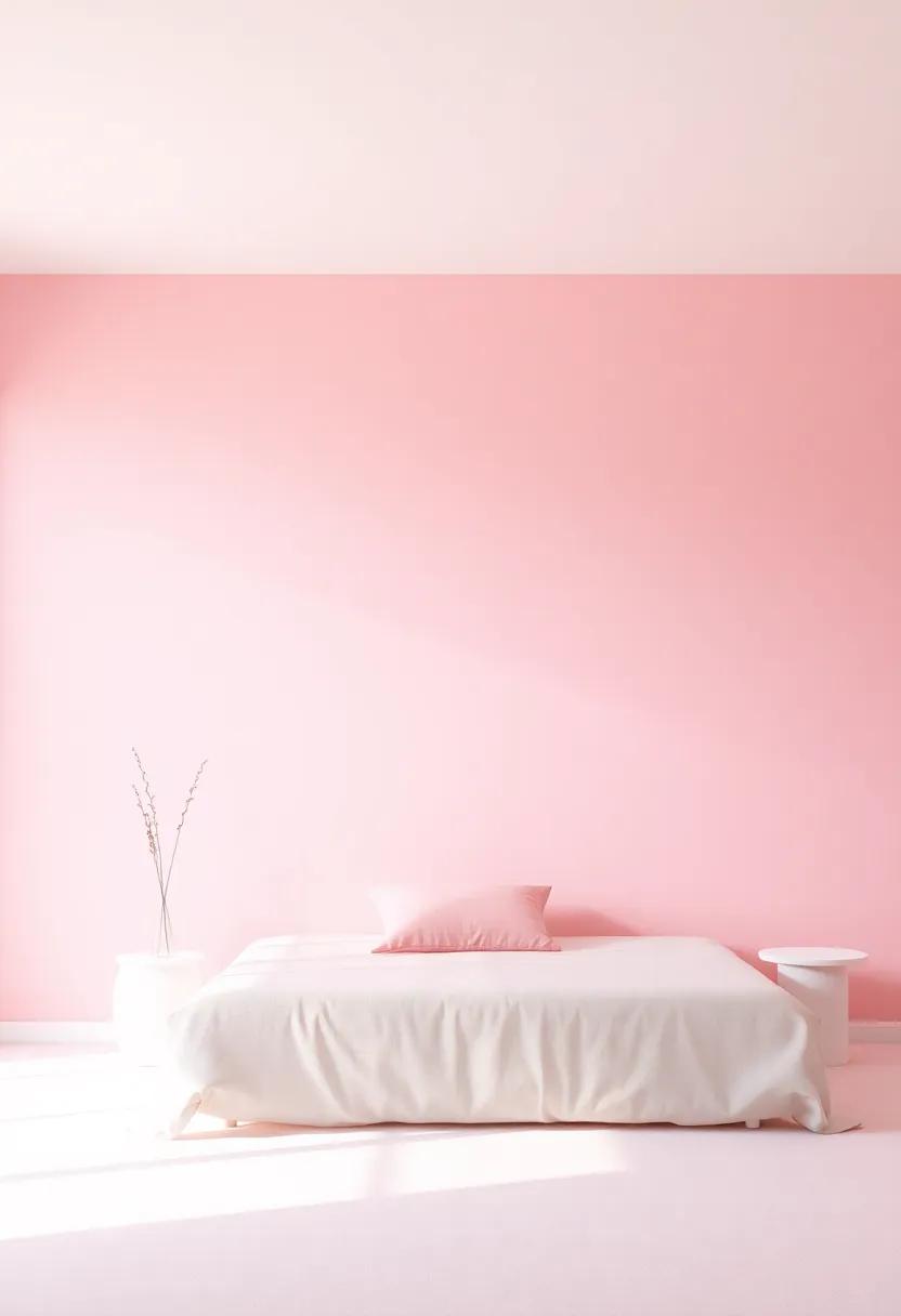 Delicate Ombre Effects in Pink for a Unique Wall Treatment