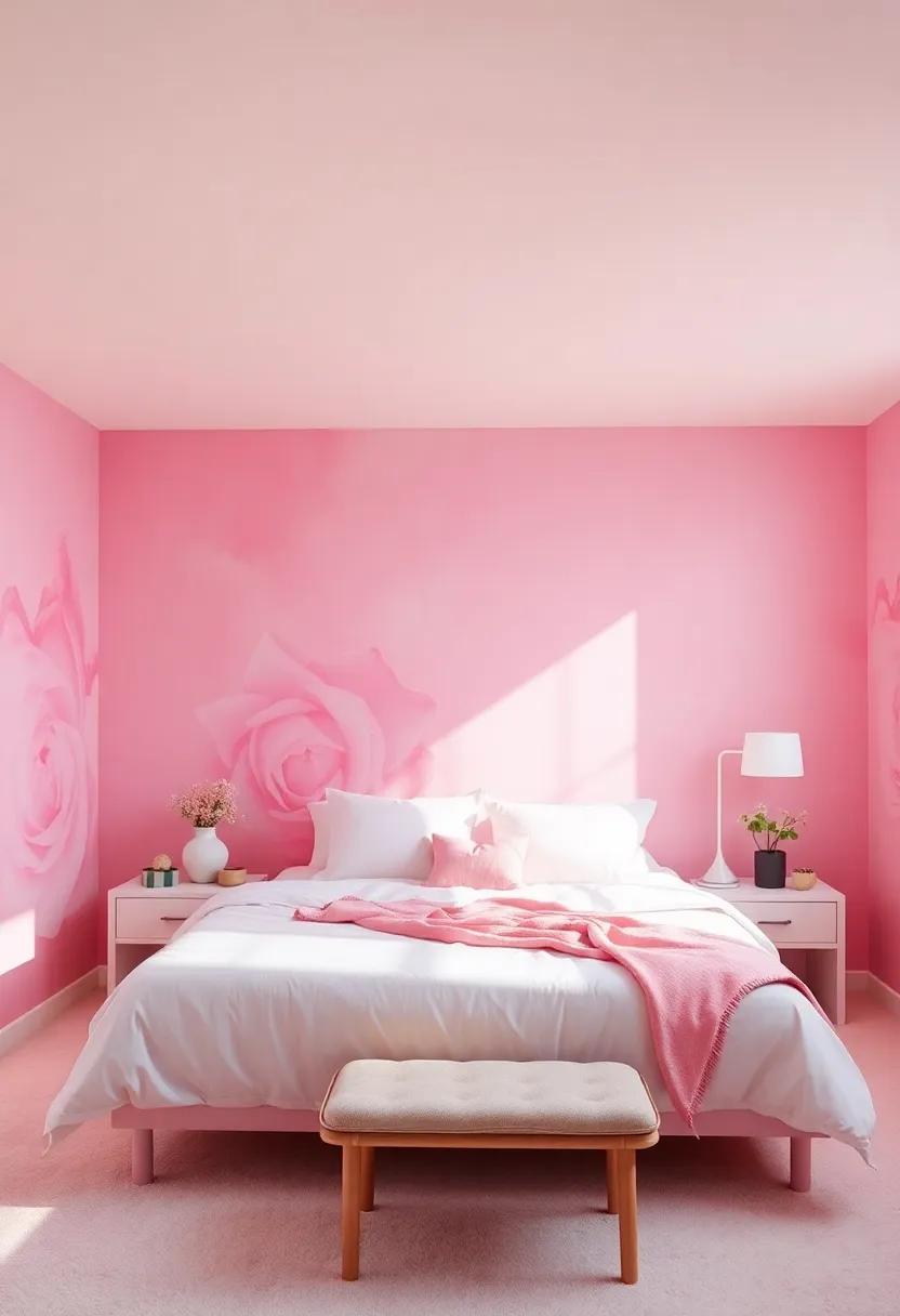 Dreamy Pink Murals That tell a Story in Your Bedroom