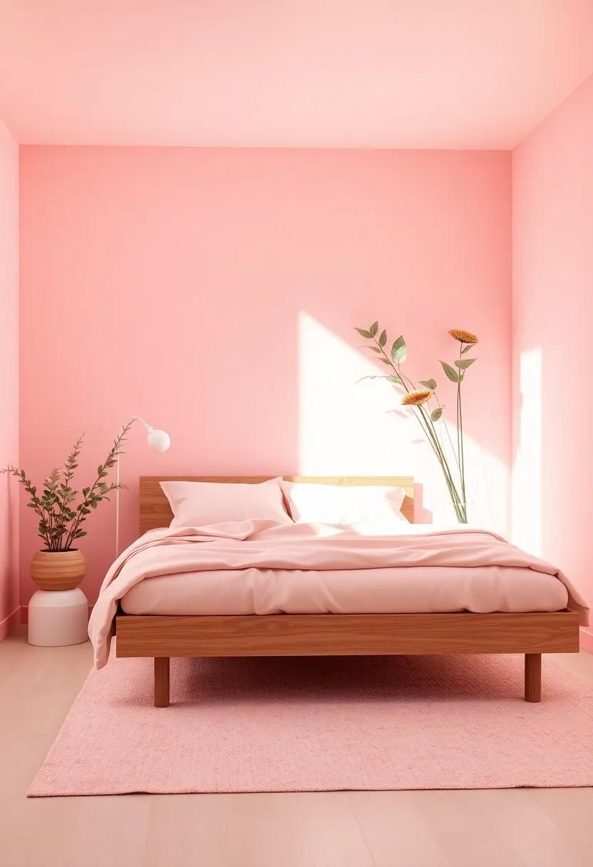 Incorporating Natural Elements with Pink to Create Harmony